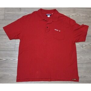 Vintage DUCATI Polo Shirt Red Mens Size XXL Racing Advance